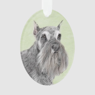 Schnauzer (Giant, Standard) Schnauzer - Dog Art Ornament