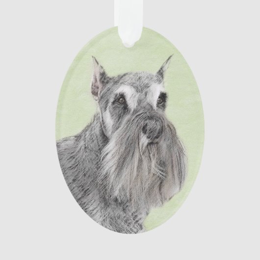Schnauzer (Giant, Standard) Schnauzer - Dog Art Ornament (voorkant)