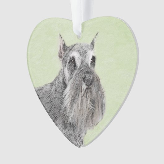 Schnauzer (Giant, Standard) Schnauzer - Dog Art Ornament (voorkant)