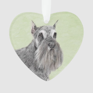 Schnauzer (Giant, Standard) Schnauzer - Dog Art Ornament
