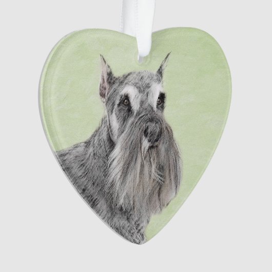 Schnauzer (Giant, Standard) Schnauzer - Dog Art Ornament (voorkant)