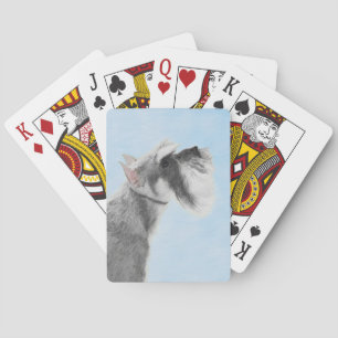 Schnauzer (Giant, Standard) Schnauzer - Dog Art Pokerkaarten