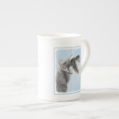 Schnauzer (Giant, Standard) Schnauzer - Dog Art Porselein Kop (Voorkant rechts)