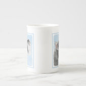 Schnauzer (Giant, Standard) Schnauzer - Dog Art Porselein Kop (Voorkant)