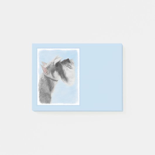 Schnauzer (Giant, Standard) Schnauzer - Dog Art Post-it® Notes (Voorkant)