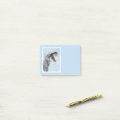 Schnauzer (Giant, Standard) Schnauzer - Dog Art Post-it® Notes (Op bureau)