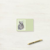 Schnauzer (Giant, Standard) Schnauzer - Dog Art Post-it® Notes (Op bureau)