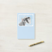 Schnauzer (Giant, Standard) Schnauzer - Dog Art Post-it® Notes (Op bureau)