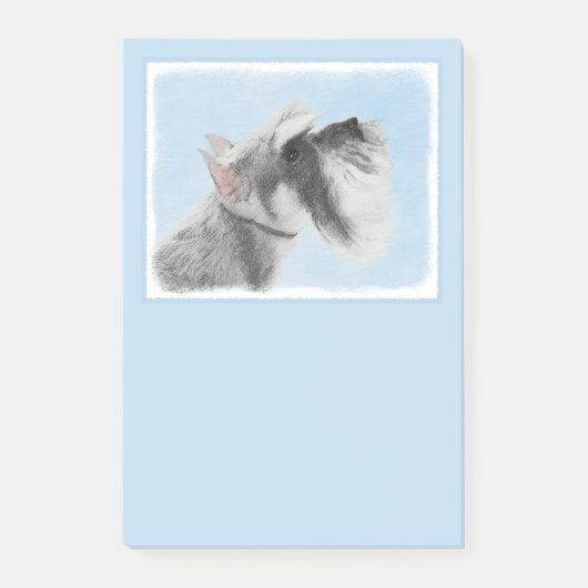 Schnauzer (Giant, Standard) Schnauzer - Dog Art Post-it® Notes (Voorkant)