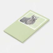 Schnauzer (Giant, Standard) Schnauzer - Dog Art Post-it® Notes (Schuin)