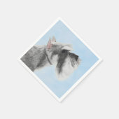 Schnauzer (Giant, Standard) Schnauzer - Dog Art Servet (Hoek)