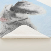 Schnauzer (Giant, Standard) Schnauzer - Dog Art Sherpa Deken (3/4)