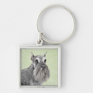 Schnauzer (Giant, Standard) Schnauzer - Dog Art Sleutelhanger
