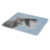 Schnauzer (Giant, Standard) Schnauzer - Dog Art Snijplank (Hoek)