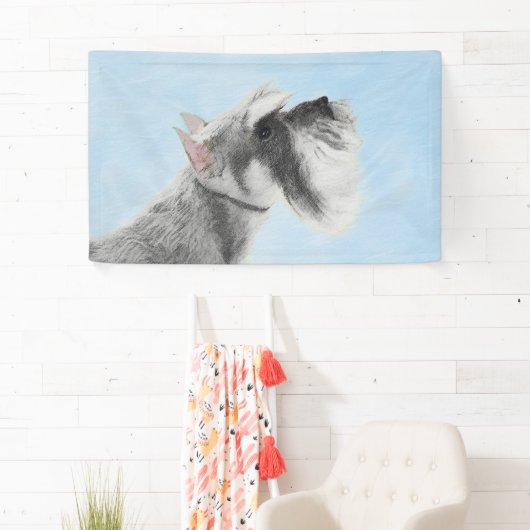 Schnauzer (Giant, Standard) Schnauzer - Dog Art Spandoek (Insitu)