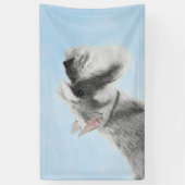 Schnauzer (Giant, Standard) Schnauzer - Dog Art Spandoek (Verticaal)