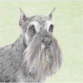 Schnauzer (Giant, Standard) Schnauzer - Dog Art Sticker (Voorkant)