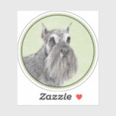 Schnauzer (Giant, Standard) Schnauzer - Dog Art Sticker (Vel)