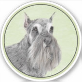 Schnauzer (Giant, Standard) Schnauzer - Dog Art Sticker (Voorkant)