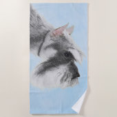 Schnauzer (Giant, Standard) Schnauzer - Dog Art Strandlaken (Voorkant)