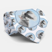 Schnauzer (Giant, Standard) Schnauzer - Dog Art Stropdas (Opgerold)