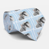 Schnauzer (Giant, Standard) Schnauzer - Dog Art Stropdas (Opgerold)