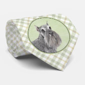 Schnauzer (Giant, Standard) Schnauzer - Dog Art Stropdas (Opgerold)