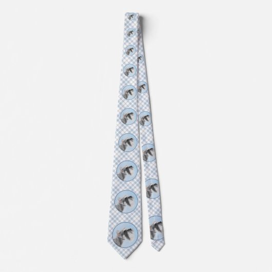 Schnauzer (Giant, Standard) Schnauzer - Dog Art Stropdas (Voorkant)