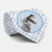 Schnauzer (Giant, Standard) Schnauzer - Dog Art Stropdas (Opgerold)