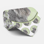 Schnauzer (Giant, Standard) Schnauzer - Dog Art Stropdas (Opgerold)