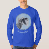 Schnauzer (Giant, Standard) Schnauzer - Dog Art T-shirt (Voorkant)