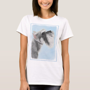 Schnauzer (Giant, Standard) Schnauzer - Dog Art T-shirt