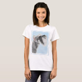 Schnauzer (Giant, Standard) Schnauzer - Dog Art T-shirt (Voorkant volledig)