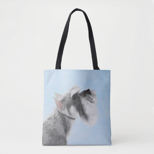 Schnauzer (Giant, Standard) Schnauzer - Dog Art Tote Bag (Voorkant)