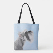 Schnauzer (Giant, Standard) Schnauzer - Dog Art Tote Bag (Achterkant)
