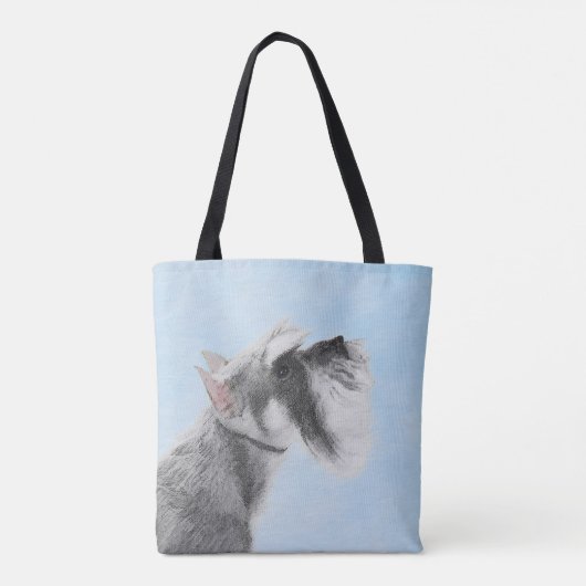 Schnauzer (Giant, Standard) Schnauzer - Dog Art Tote Bag (Achterkant)