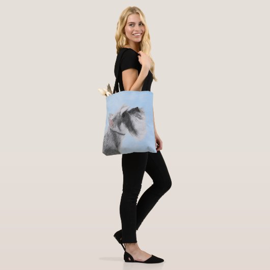 Schnauzer (Giant, Standard) Schnauzer - Dog Art Tote Bag (Op model)