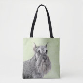 Schnauzer (Giant, Standard) Schnauzer - Dog Art Tote Bag (Voorkant)