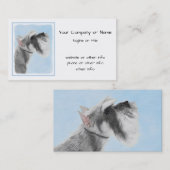 Schnauzer (Giant, Standard) Schnauzer - Dog Art Visitekaartje (Voorkant / Achterkant)