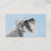 Schnauzer (Giant, Standard) Schnauzer - Dog Art Visitekaartje (Achterkant)