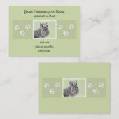 Schnauzer (Giant, Standard) Schnauzer - Dog Art Visitekaartje (Voorkant / Achterkant)