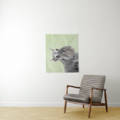 Schnauzer (Giant, Standard) Schnauzer - Dog Art Wandkleed (In situ)