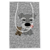 Schnauzer Gift Bag Medium Cadeauzakje (Voorkant)