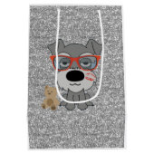 Schnauzer Gift Bag Medium Cadeauzakje (Achterkant)