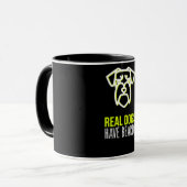 Schnauzer Gift | Reële honden hebben een loopbaan Mok (Voorkant links)