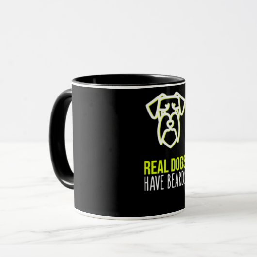 Schnauzer Gift | Reële honden hebben een loopbaan Mok (Voorkant links)