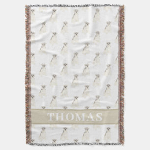 Schnauzer (Grijs & Wit) Deken