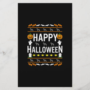 Schnauzer Halloween Lazy Ugly Costume Dog T-Shirt. Briefpapier