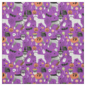 schnauzer halloween paars stof (Swatch)