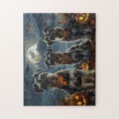 Schnauzer Halloween Spooky Legpuzzel (Verticaal)